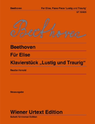 Könyv "Für Elise" und Klavierstück "Lustig - Traurig" Jochen Reutter