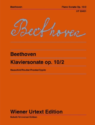 Kniha Klaviersonate F-Dur op. 10 No. 2 Peter Hauschild