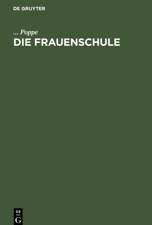Knjiga Die Frauenschule Poppe
