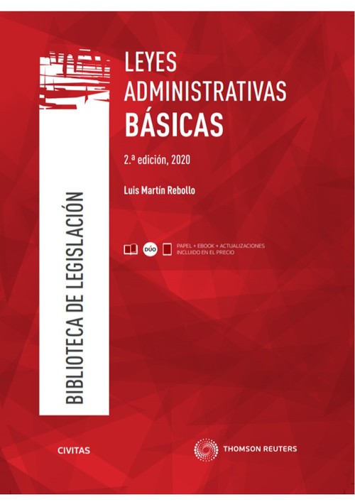 Knjiga Leyes Administrativas Básicas (Papel + e-book) Martín Rebollo