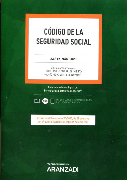 Kniha Código de la Seguridad Social (Papel + e-book) 