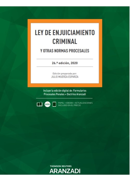 Könyv Ley de Enjuiciamiento Criminal (Papel + e-book) 