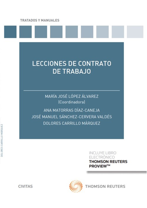 Könyv Lecciones de contrato de trabajo (Papel + e-book) 