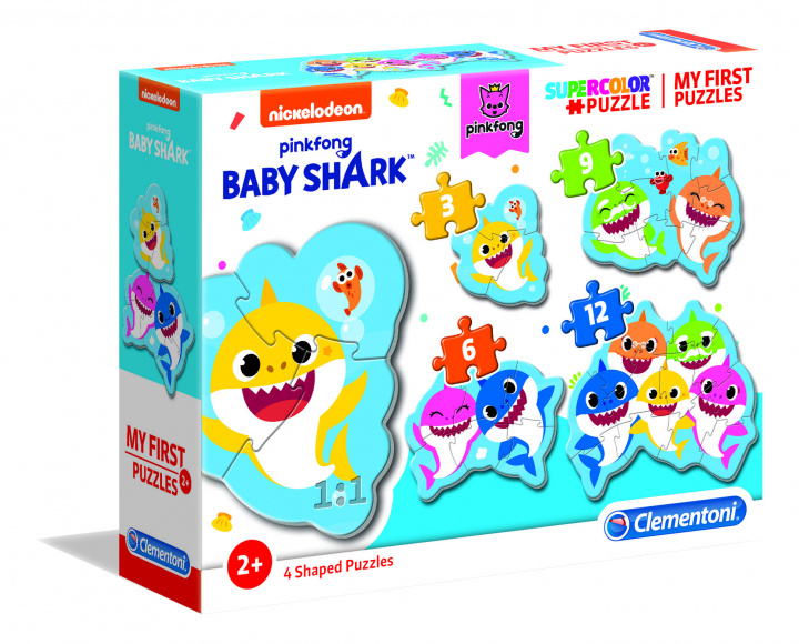 Joc / Jucărie Moje první puzzle Baby Shark 4v1 