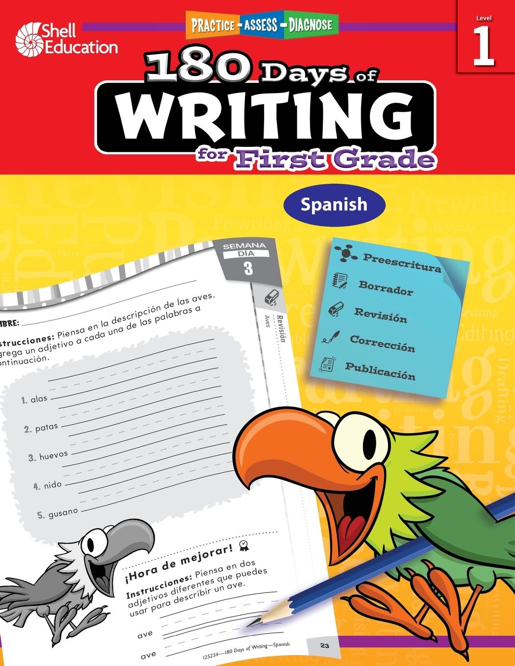 Kniha 180 Days of Writing for First Grade (Spanish) 