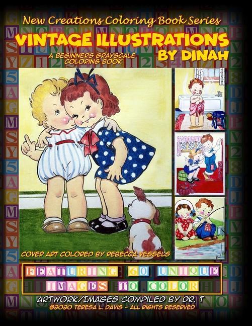 Carte New Creations Coloring Book Series: Vintage Illustrations By Dinah Brad Davis