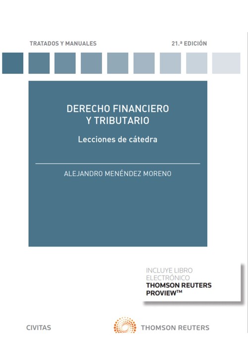 Kniha Derecho Financiero y Tributario. Lecciones de cátedra (Papel + e-book) ALEJANDRO MENENDEZ MORENO