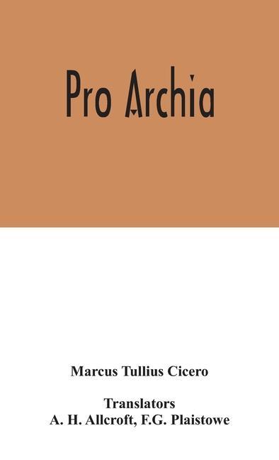 Livro Pro Archia A. H. Allcroft