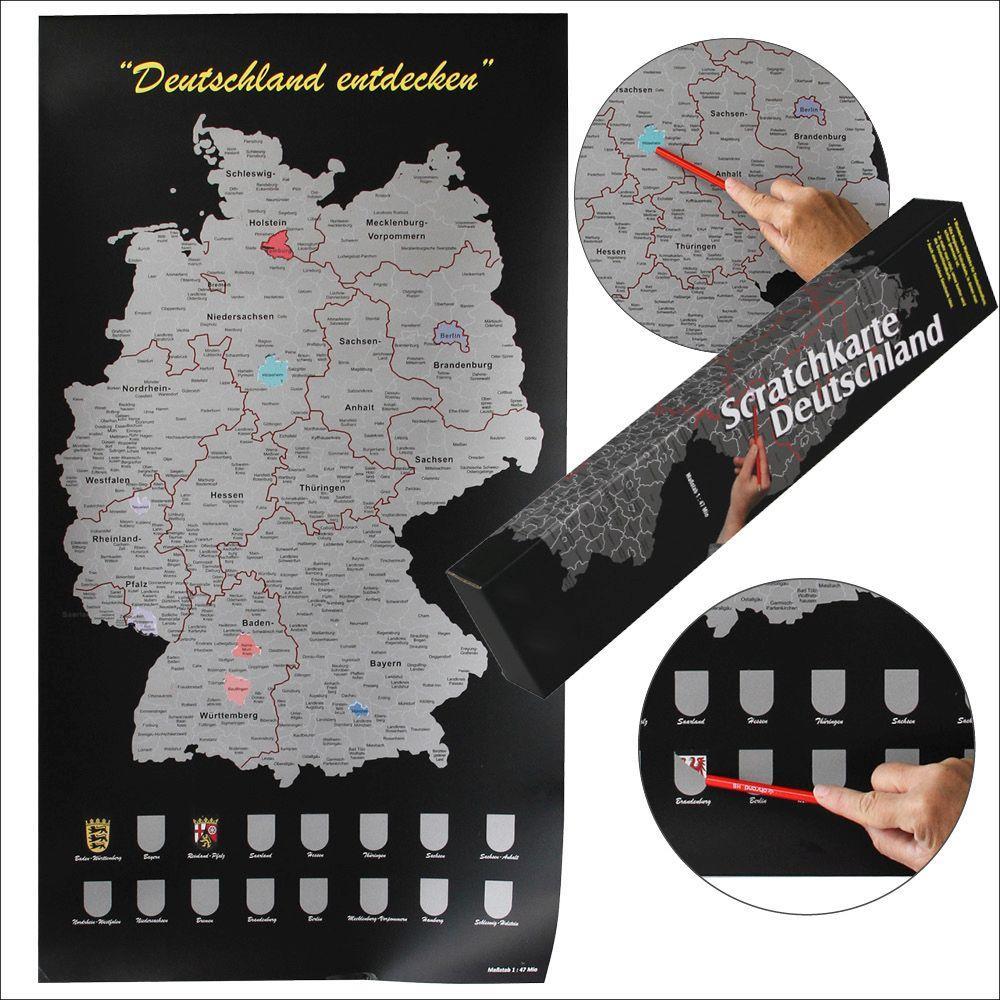 Tiskovina Scratch Rubbelkarte Deutschland 