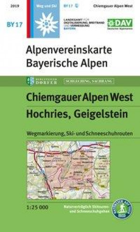 Tlačovina Chiemgauer Alpen, West, Hochries, Geigelstein 1 : 25 000 