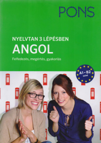 Book PONS Nyelvtan 3 lépésben ANGOL A1-B2 Birgit Piefke-Wagner