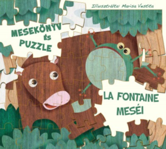 Książka La Fontaine meséi - mesekönyv és puzzle 