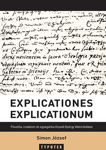 Knjiga Explicationes explicationum Simon József