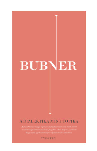 Książka A dialektika mint topika Rüdiger Bubner