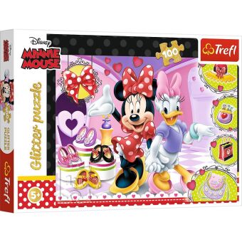 Joc / Jucărie Třpytivé puzzle Minnie a Daisy 