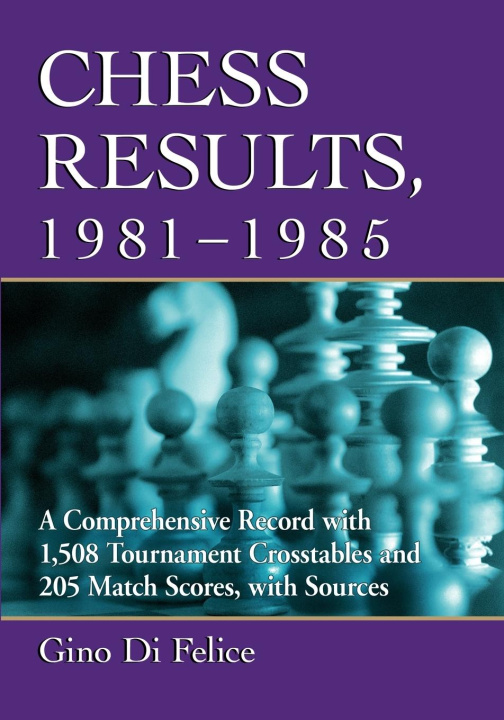 Kniha Chess Results, 1981-1985 Gino Di Felice