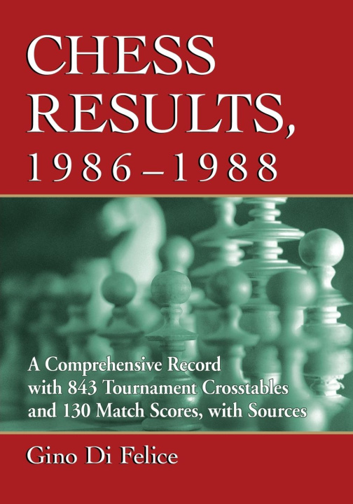 Kniha Chess Results, 1986-1988 Gino Di Felice