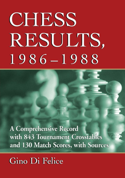 Libro Chess Results, 1986-1988 Gino Di Felice