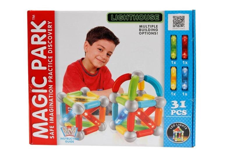 Game/Toy Magnetická stavebnice - MAGIC PARK LED 31 