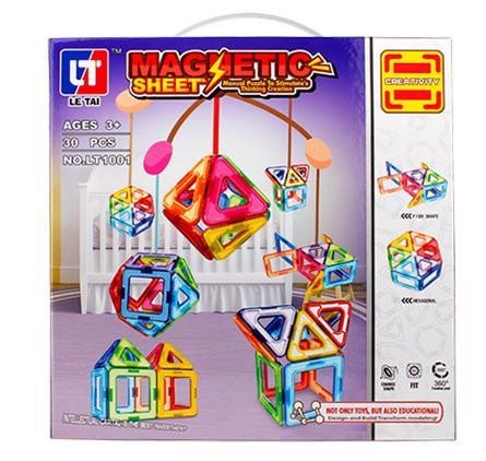 Game/Toy Magnetická stavebnice - MAGNETIC SHEET 30 dílků 