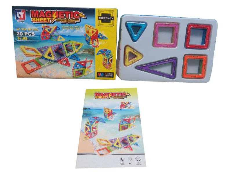 Game/Toy Magnetická stavebnice - MAGNETIC SHEET 20 dílků 