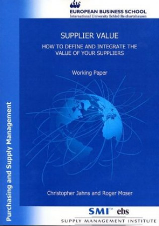 Könyv Supplier Value. Christopher Jahns