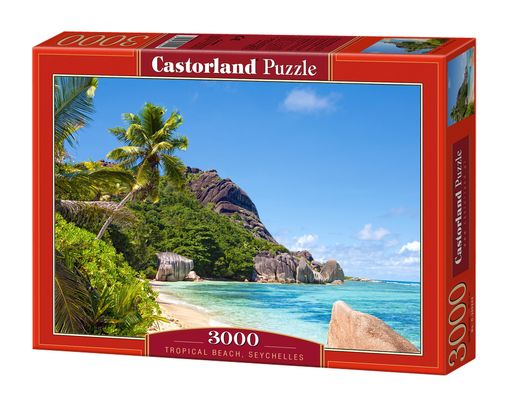 Carte Puzzle 3000 Tropikalna plaża Seszele C-300228-2 