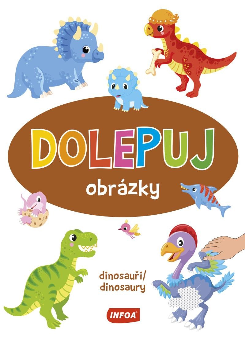 Книга Dolepuj obrázky Dinosauři / Dinosaury 