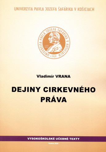 Kniha Dejiny cirkevného práva Vladimír Vrana
