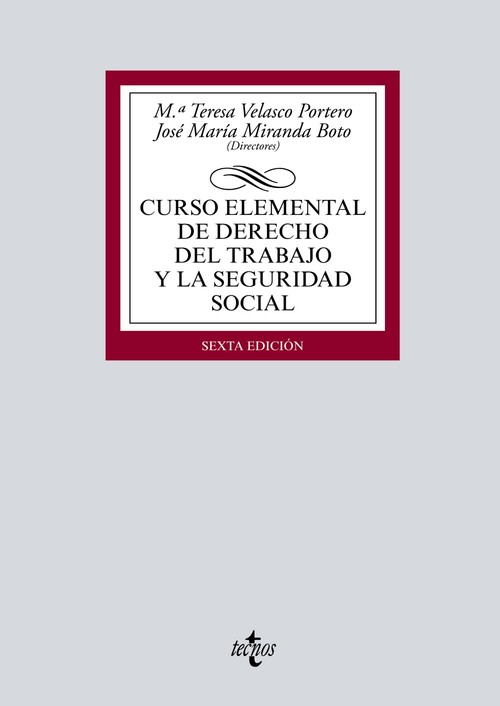Kniha Curso elemental de Derecho del Trabajo y la Seguridad Social 