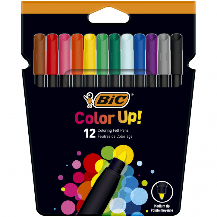 Carte Flamastry Color Up BIC 12 kolorów 