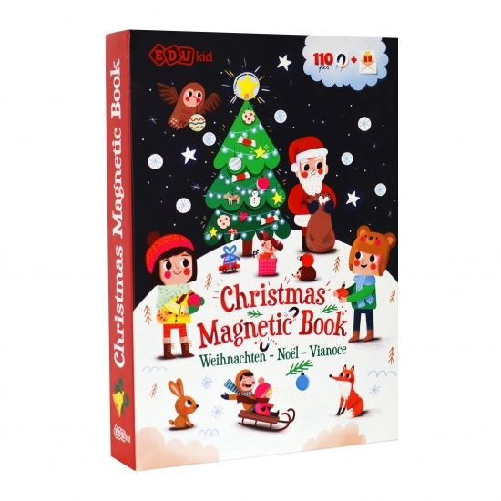 Gra/Zabawka Magnetická kniha Vianoce - Christmas Magnetic Book 
