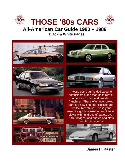 Kniha Those 80s Cars James Kaster