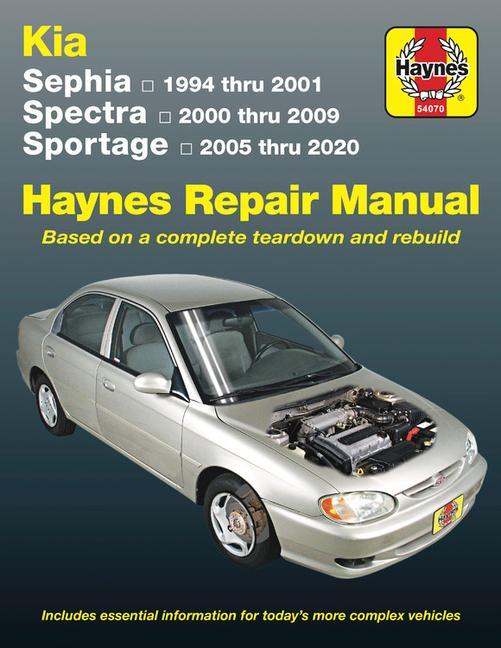 Libro Kia Sephia (1994-2001) Spectra (2000-2009) Sportage (2005-2020) 