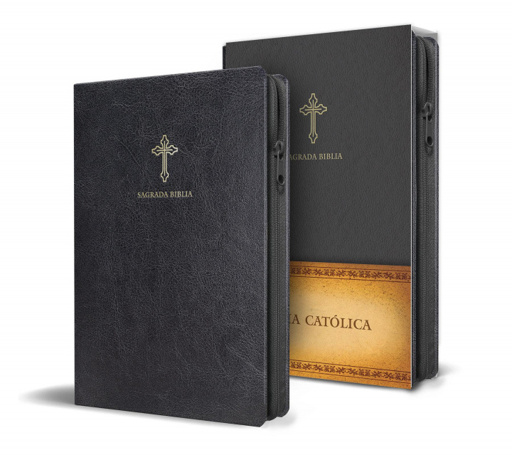 Knjiga Biblia Católica En Espa?ol. Símil Piel Negro, Con Cremallera, Tama?o Compacto / Catholic Bible. Spanish-Language, Leathersoft, Black, Zipper Compact 