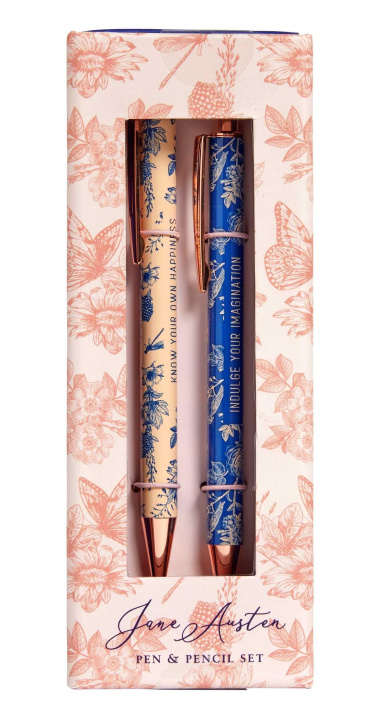 Book Jane Austen: Floral Pencil and Pen Set Insight Editions