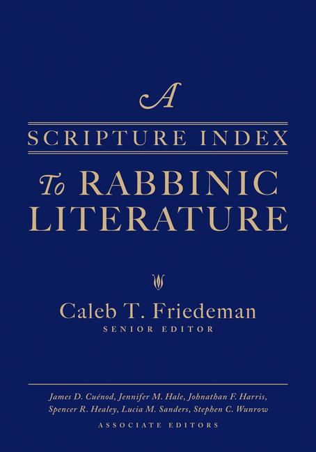 Book A Scripture Index to Rabbinic Literature 