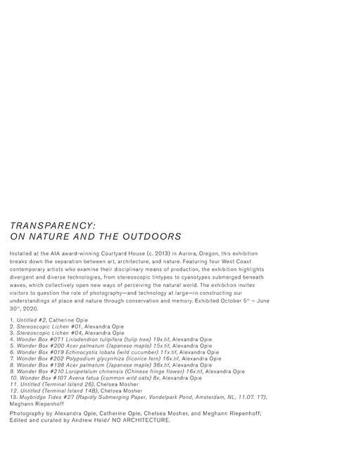 Carte Transparency Andrew Heid