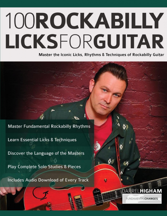 Kniha 100 Rockabilly Licks For Guitar Darrel Higham