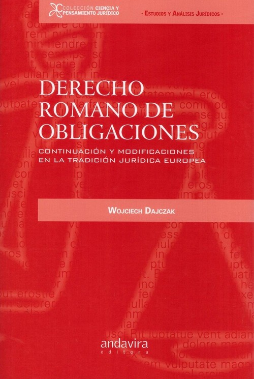 Книга DERECHO ROMANO DE OBLIGACIONES WOJCIECH DAJCZAK