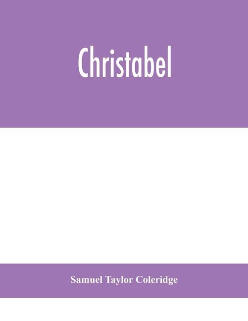 Knjiga Christabel Samuel Taylor Coleridge