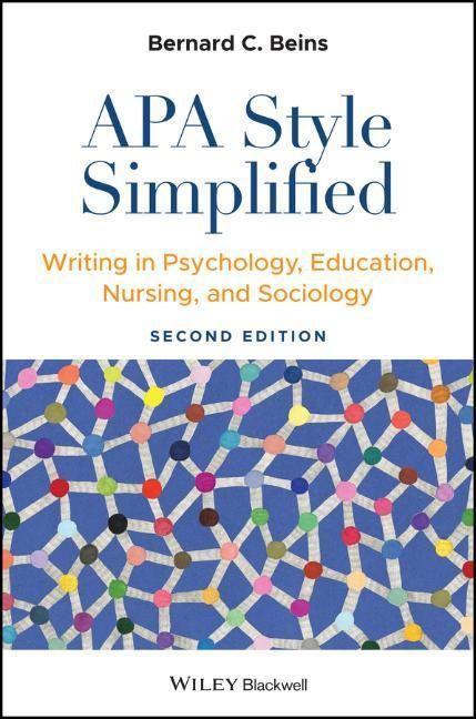 Buch APA Style Simplified Bernard C. Beins