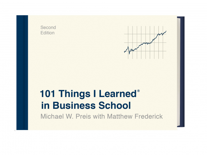 Kniha 101 Things I Learned in Business School Matthew Frederick