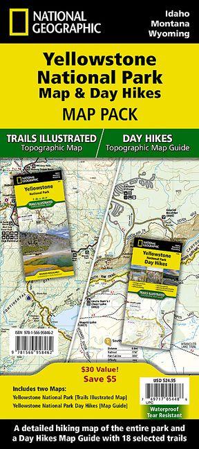 Tiskani izdelki Yellowstone Day Hikes and National Park Map [Map Pack Bundle] National Geographic Maps