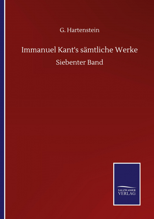 Kniha Immanuel Kant's samtliche Werke 