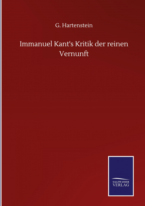 Carte Immanuel Kant's Kritik der reinen Vernunft 