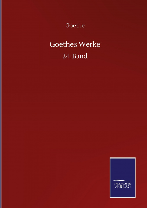 Knjiga Goethes Werke Goethe