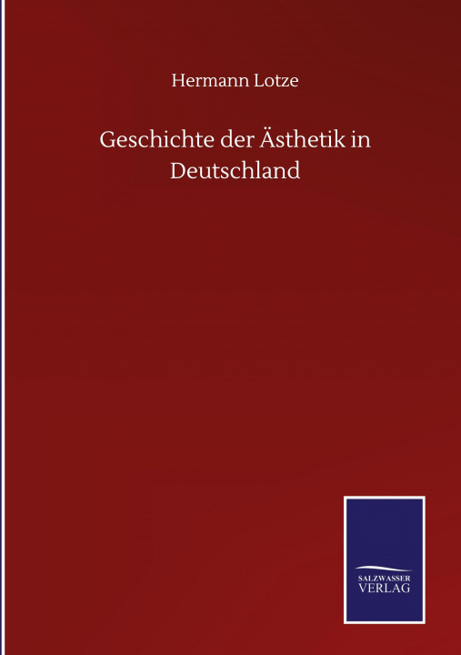Книга Geschichte der AEsthetik in Deutschland 