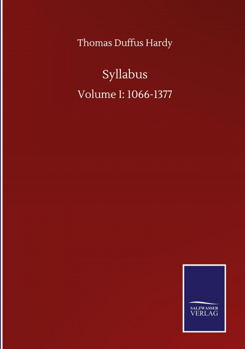 Buch Syllabus Thomas Duffus Hardy