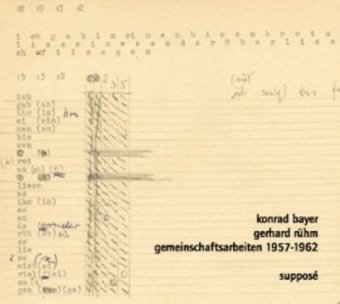 Audio Gemeinschaftsarbeiten 1957-1962, 1 Audio-CD Konrad Bayer